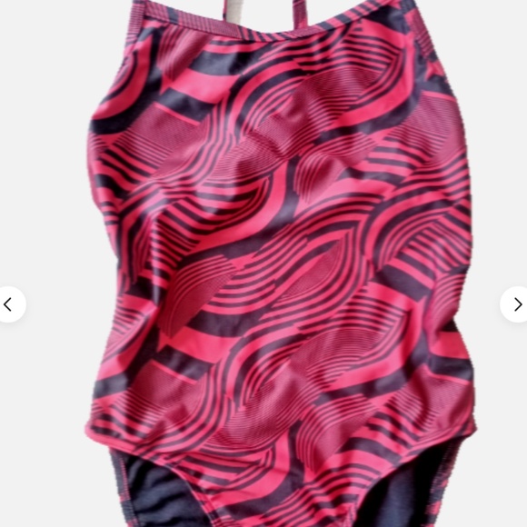 I Swim Women's one piece athletic swimsuit size 36 racer back red - Picture 1 of 6